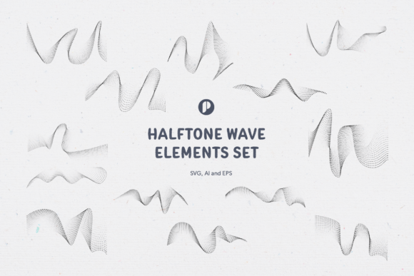 Add Depth and Motion: The Halftone Wave Elements Set