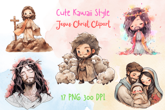 Adorable Faith: Working with Kawaii Jesus Clipart