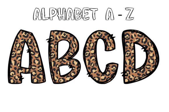 Christmas Alphabet Doodle Sublimation1: A Festive Design Asset