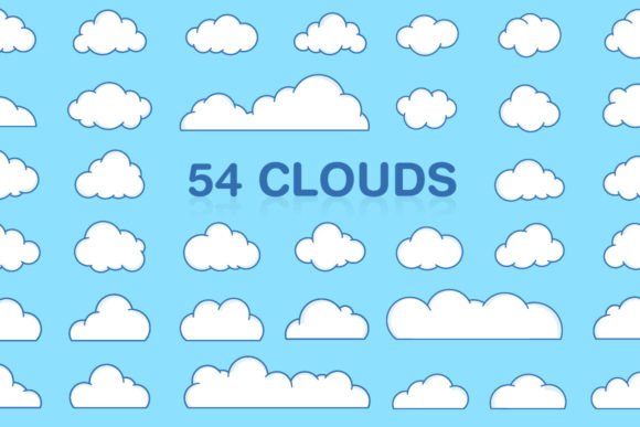Clouds Comic Style with Outline: A Designer's Playbook