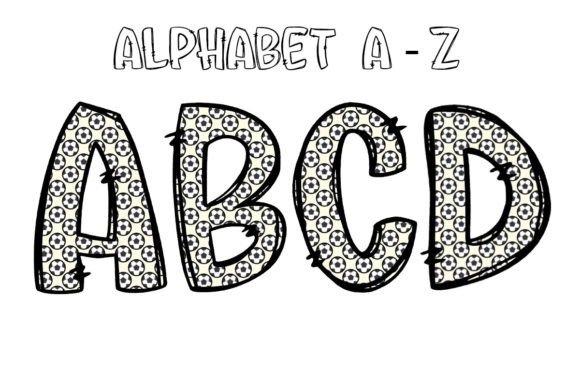 Game Day Typography: Unlocking the Football Alphabet Soccer Doodle Letters