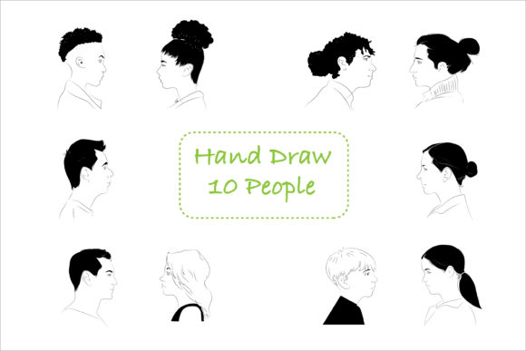 Hand Drawn10 People Illustrate: Adding Human Touch to Digital Projects