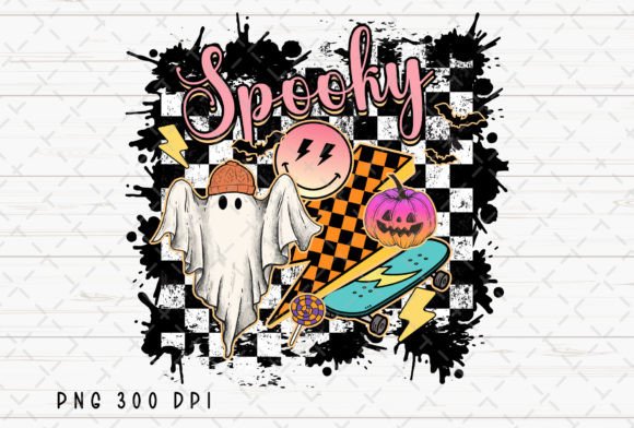 Spooky Ghost Pumpkin Halloween PNG: Your Digital Design Asset
