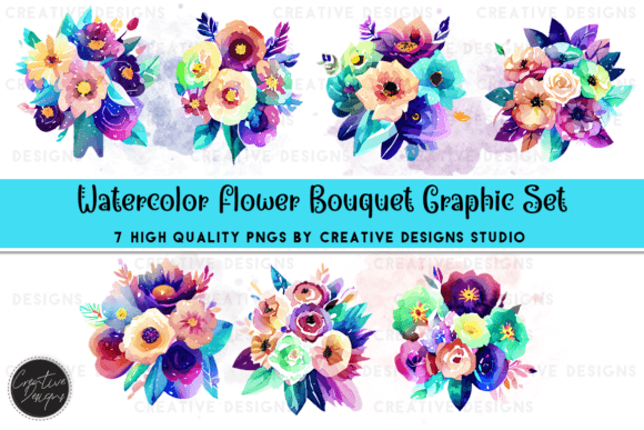 Watercolor Flower Bouquets Graphics: A Designer's Guide
