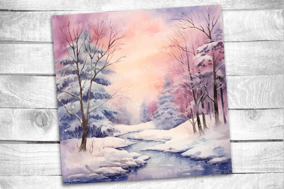 Watercolor Winter Landscape Illustration: A Designer's Guide to This Versatile Asset